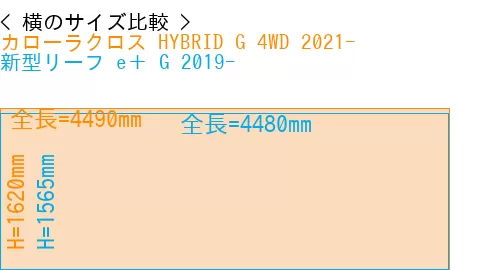 #カローラクロス HYBRID G 4WD 2021- + 新型リーフ e＋ G 2019-